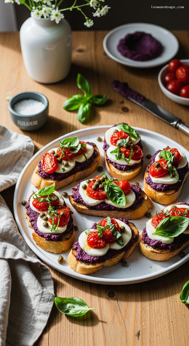 Black Olive Tapenade with Roasted Tomatoes, Capers, and Basil