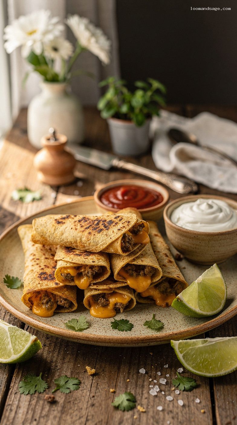 Copycat 7-Eleven Taquitos With Cheesy Beef or Chicken