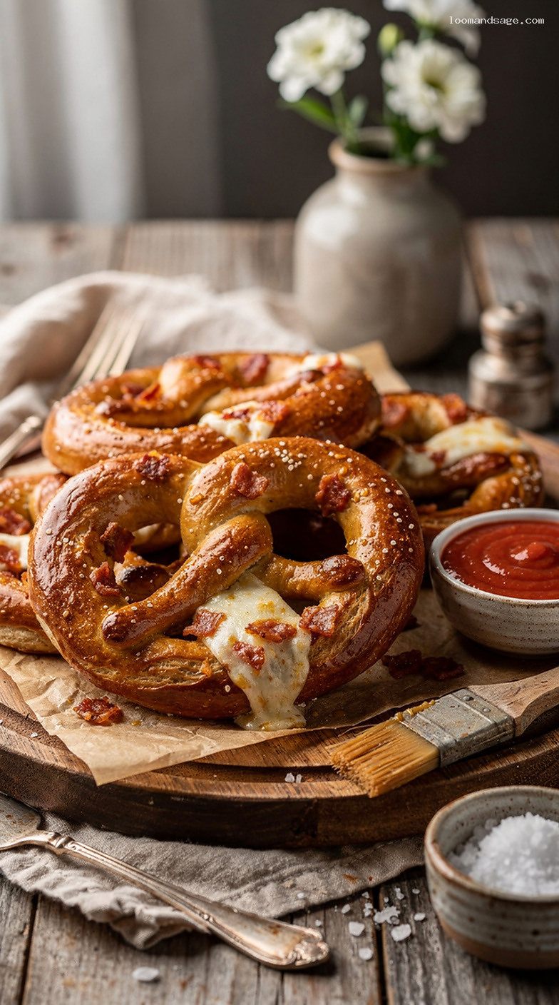 Copycat Auntie Anne’s Pepperoni Mozzarella Pretzel Recipe