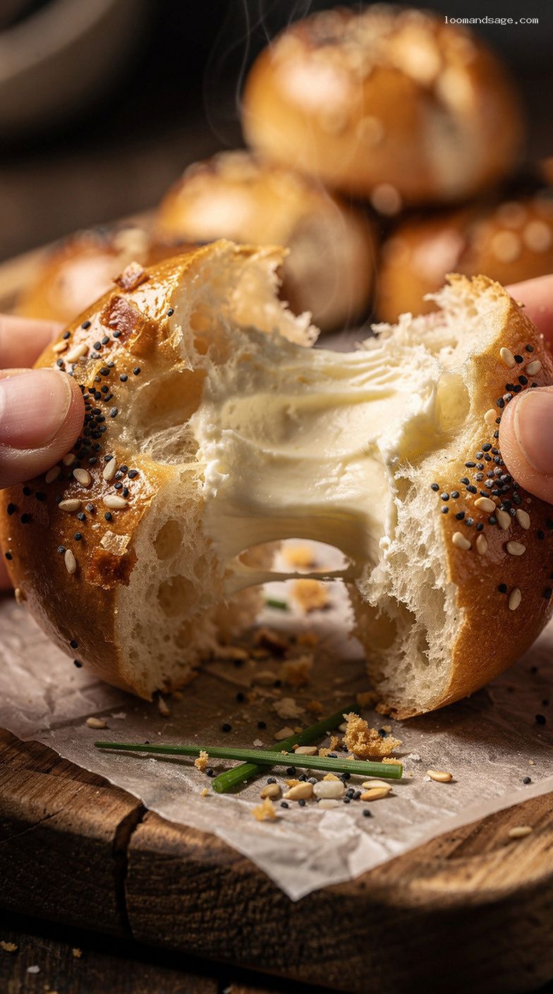 Copycat Dunkin’ Everything Stuffed Bagel Minis Recipe – Closeup