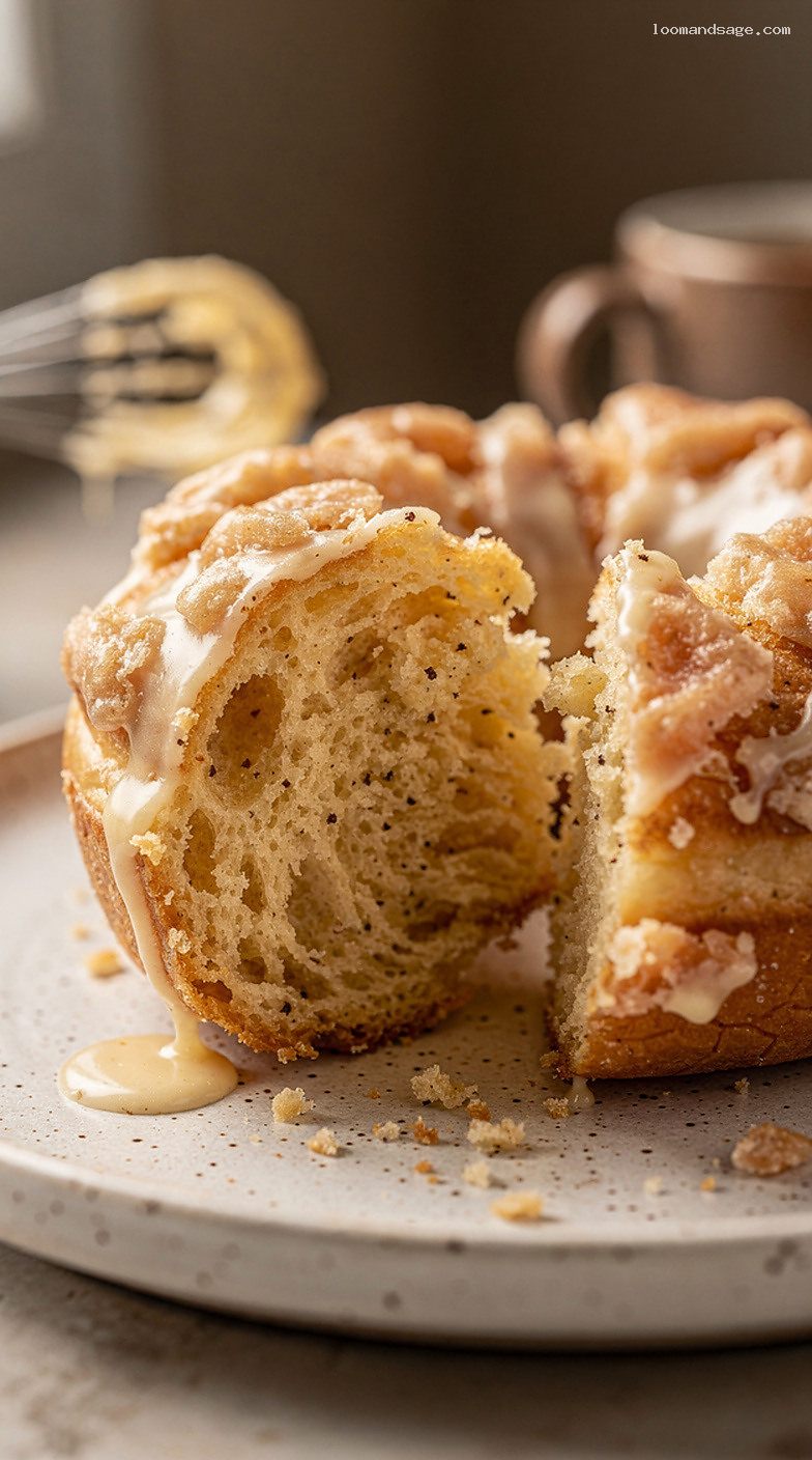 Copycat Dunkin’ Old Fashioned Donuts With Vanilla Glaze – Closeup