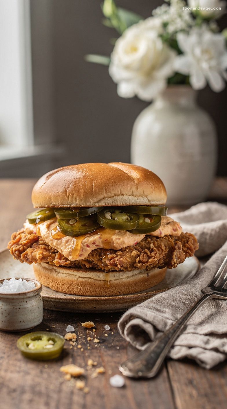 Copycat Honey Pepper Pimento Chicken Sandwich Recipe