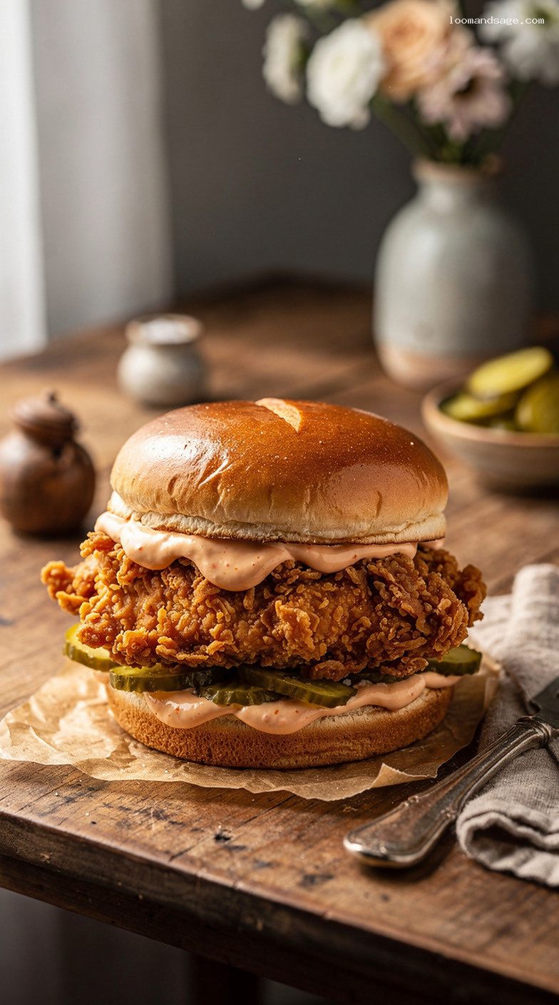 Copycat Jollibee Spicy Chicken Sandwich With Spicy Mayo