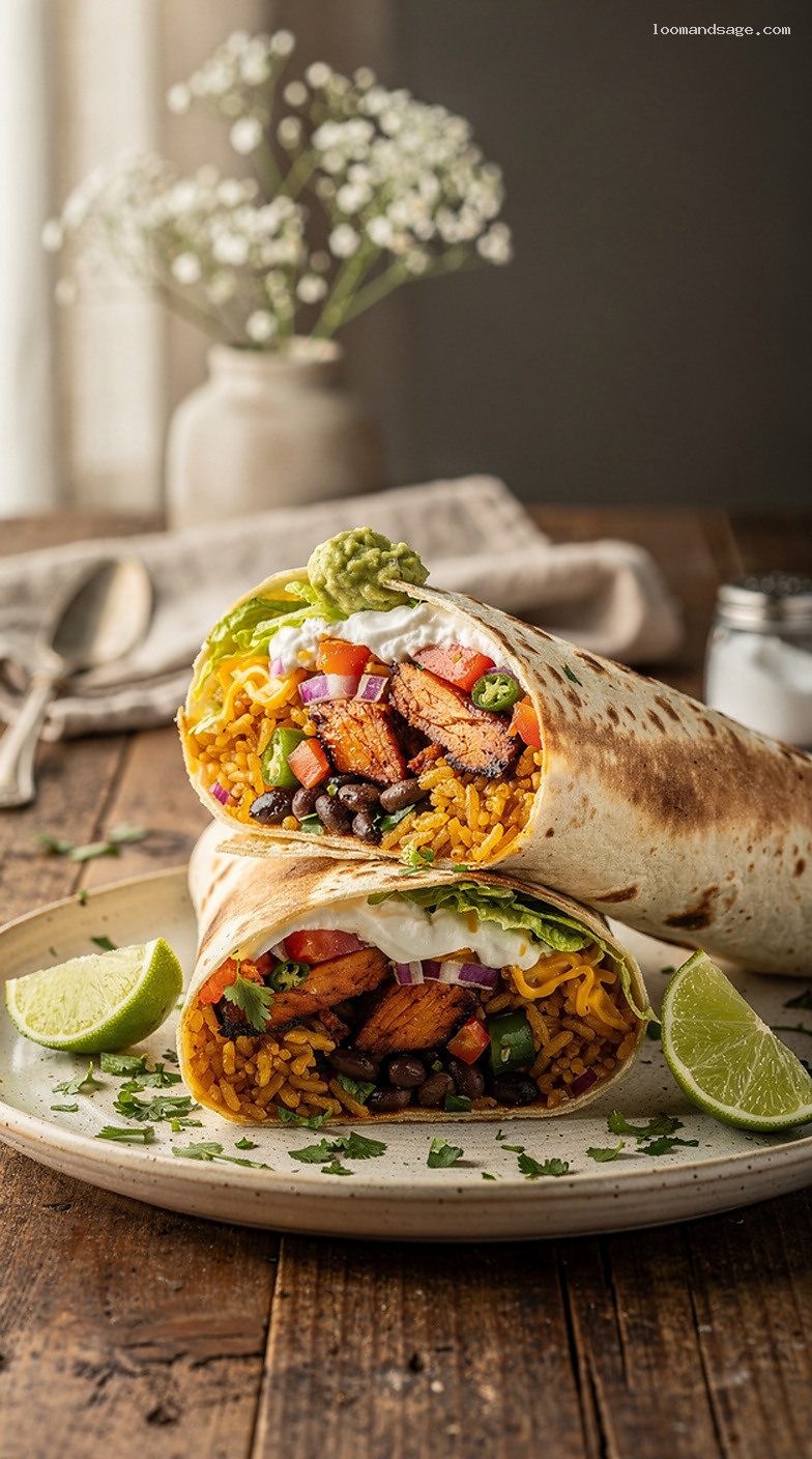 Copycat Moe’s Homewrecker Burrito With Chicken or Steak