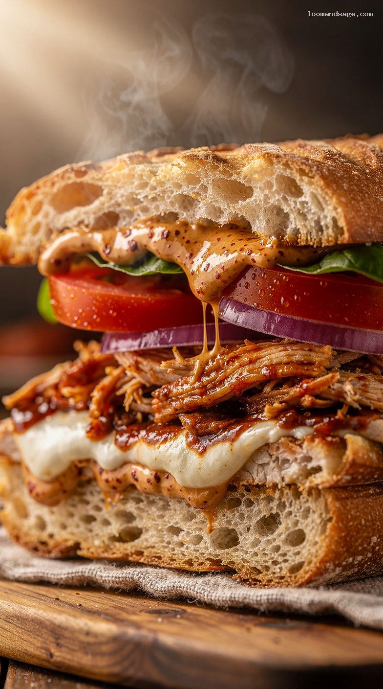 Copycat Panera Frontega Chicken Panini With Chipotle Mayo – Closeup