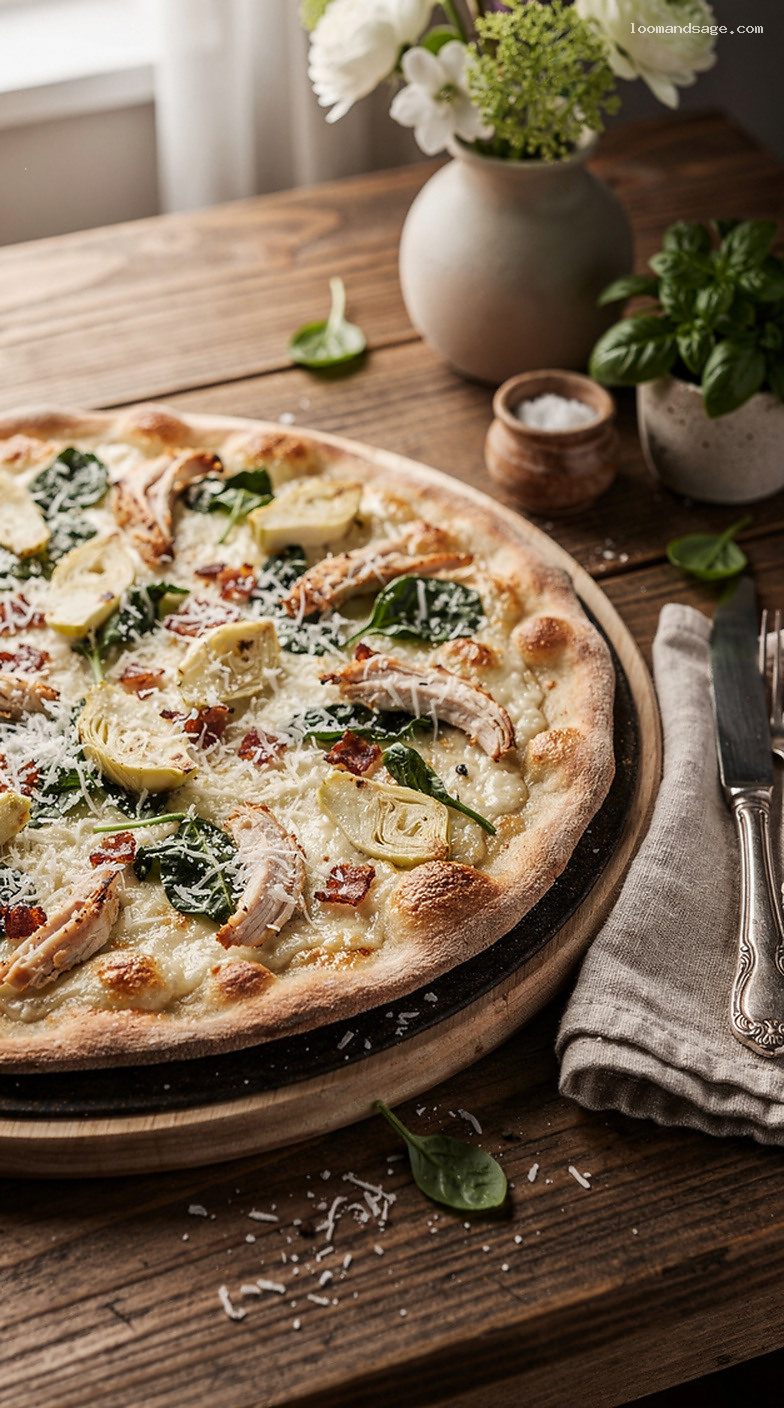 Copycat Papa Murphy’s Chicken Bacon Artichoke Pizza Recipe