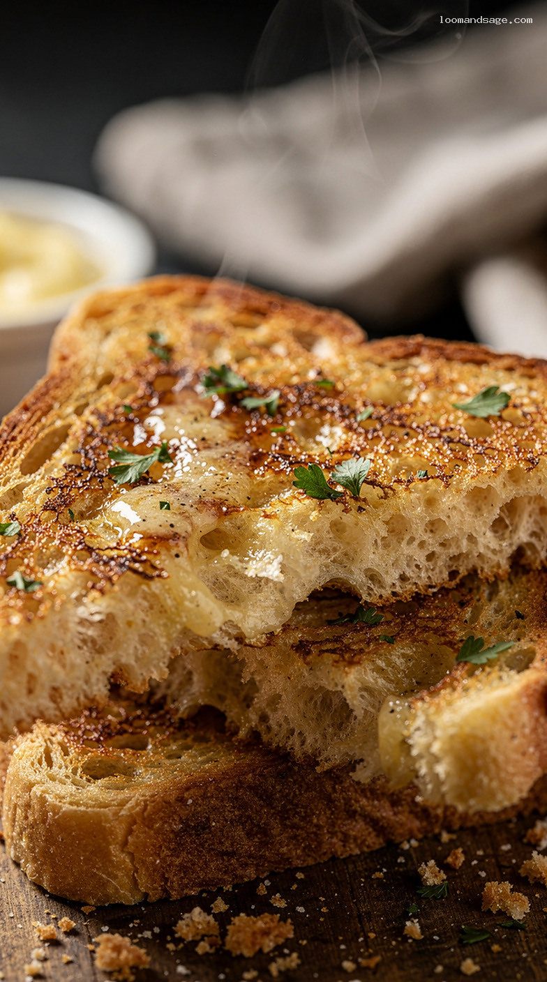 Copycat Raising Cane’s Texas Toast With Garlic Butter – Closeup
