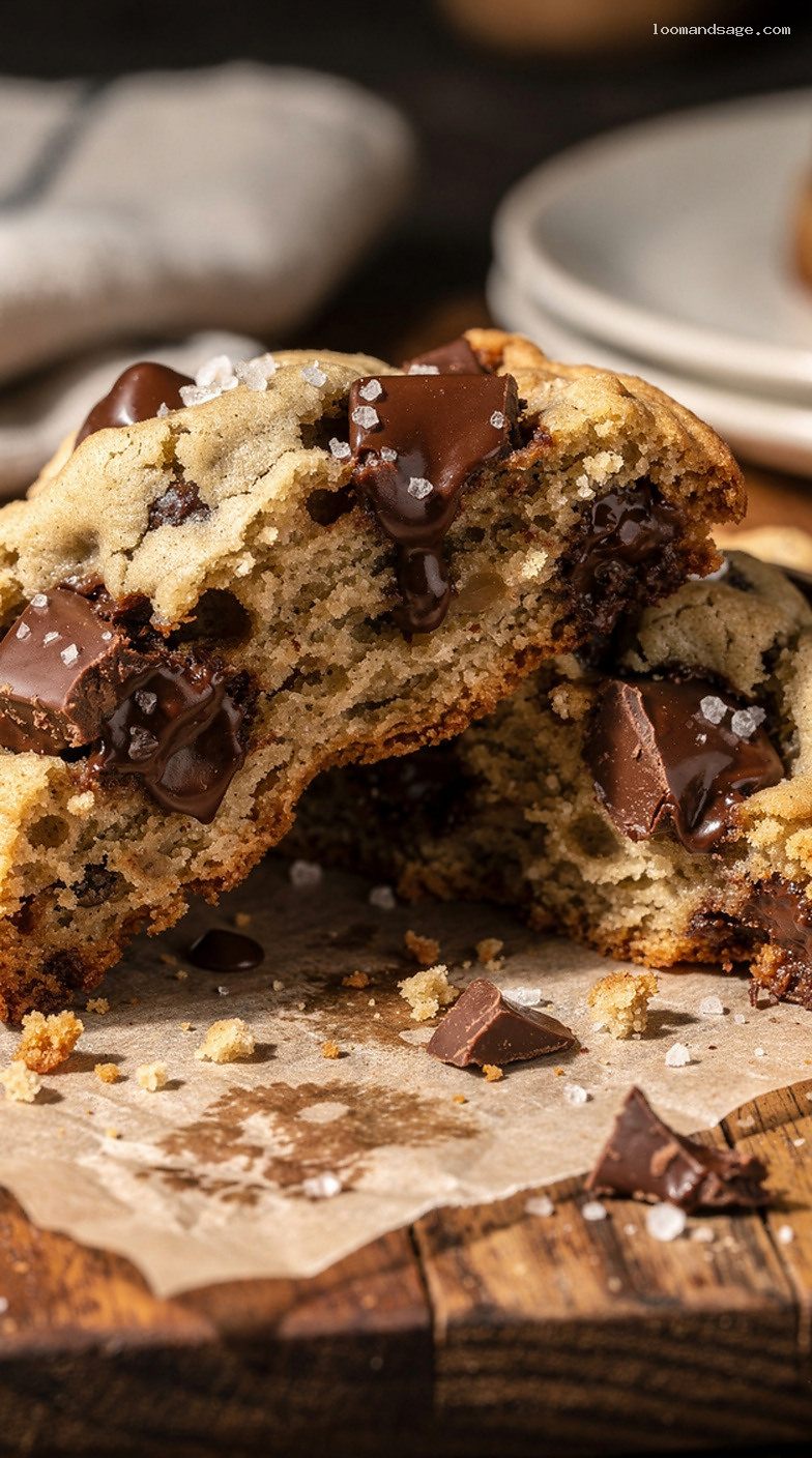 Copycat Subway Chocolate Chip Cookies with Soft Chewy Chocolate Chunks – Closeup