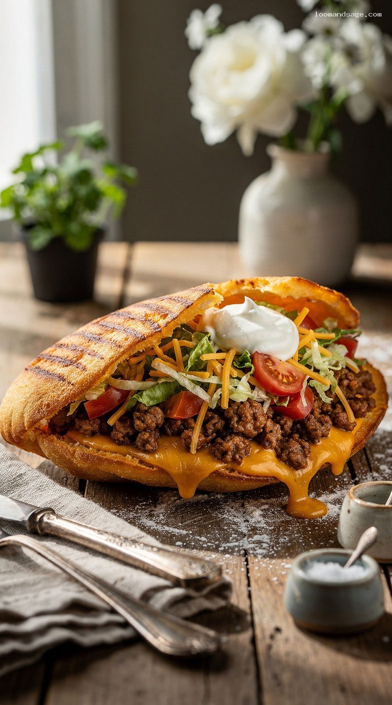 Copycat Taco Bell Quesalupa With Cheese-Stuffed Puffy Shell