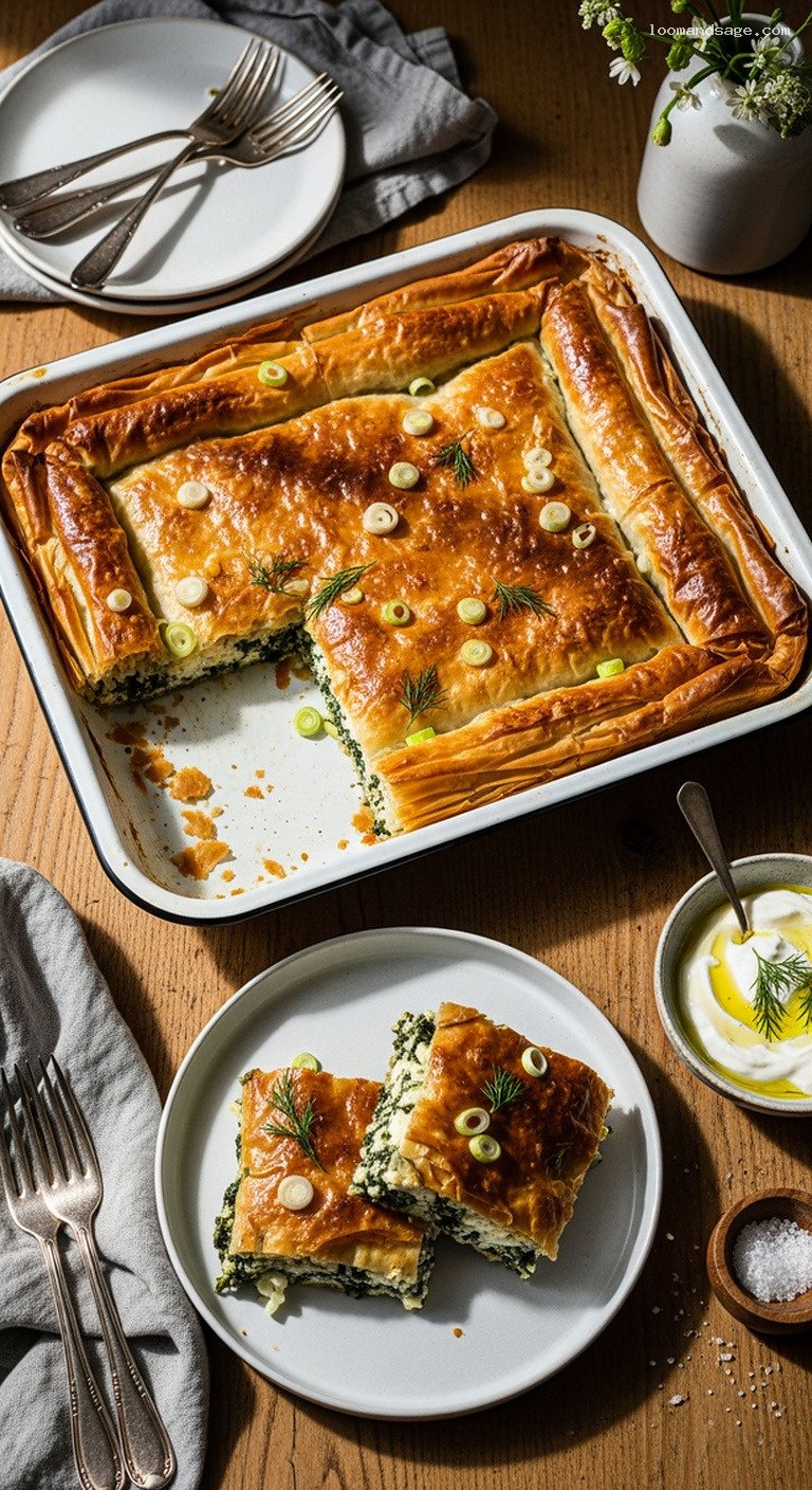 Crispy Spanakopita With Spinach, Feta, and Dill