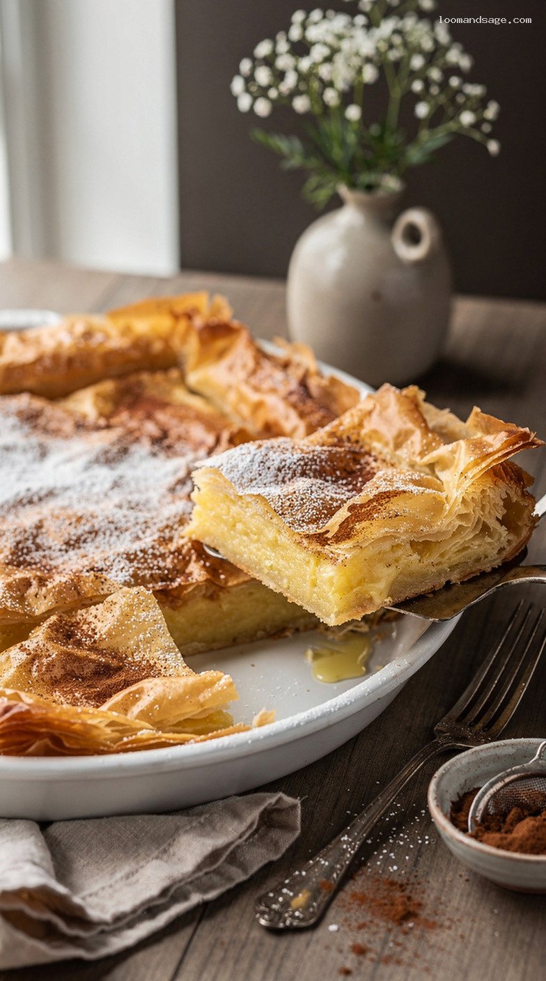 Flaky Bougatsa Phyllo Pastry With Custard or Cheese