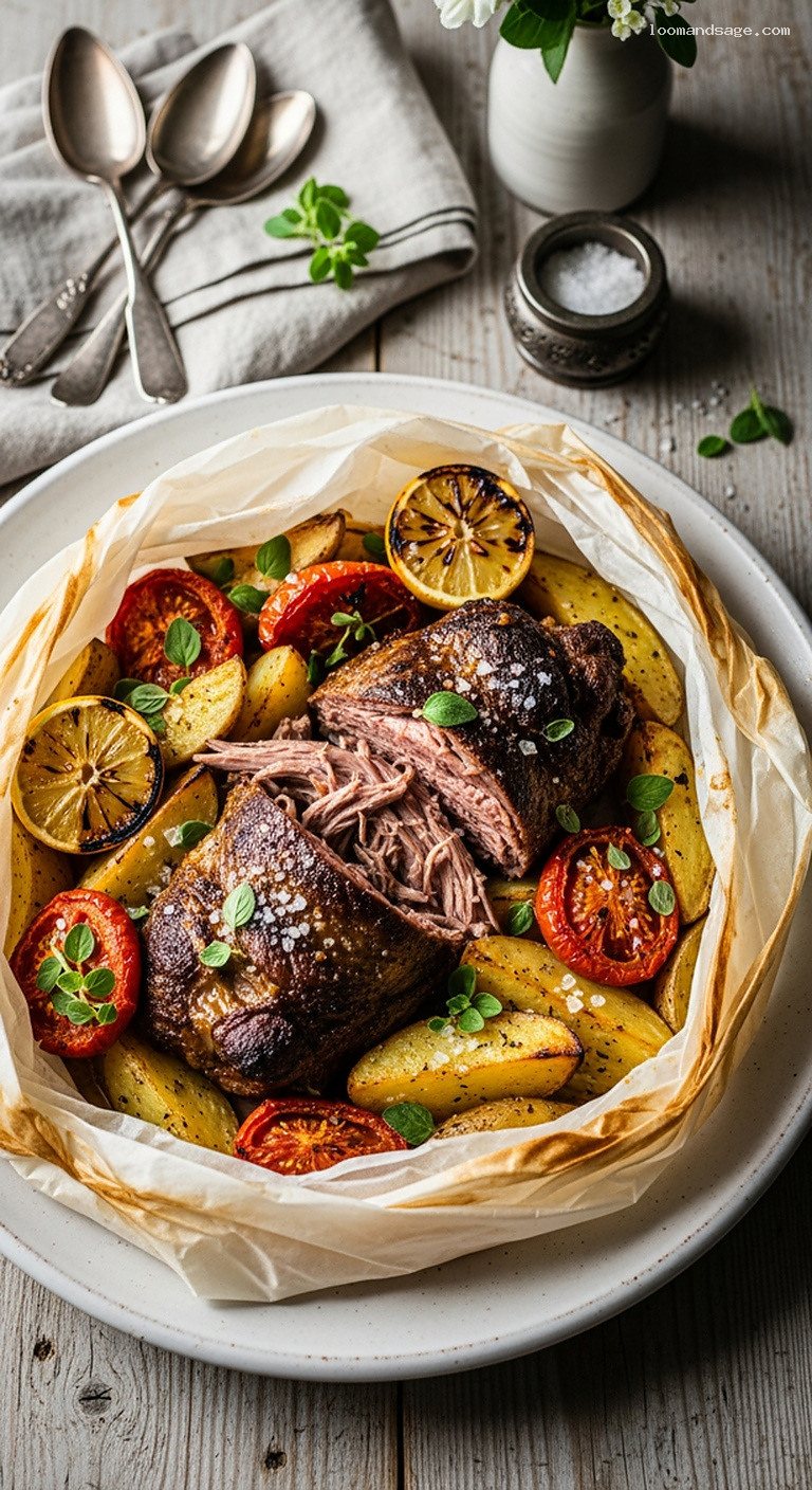 Greek Kleftiko: Slow-Roasted Lamb with Garlic and Lemon