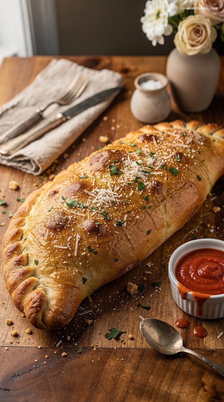 Homemade Pizza Hut-Style P’Zone Pepperoni and Sausage Calzone