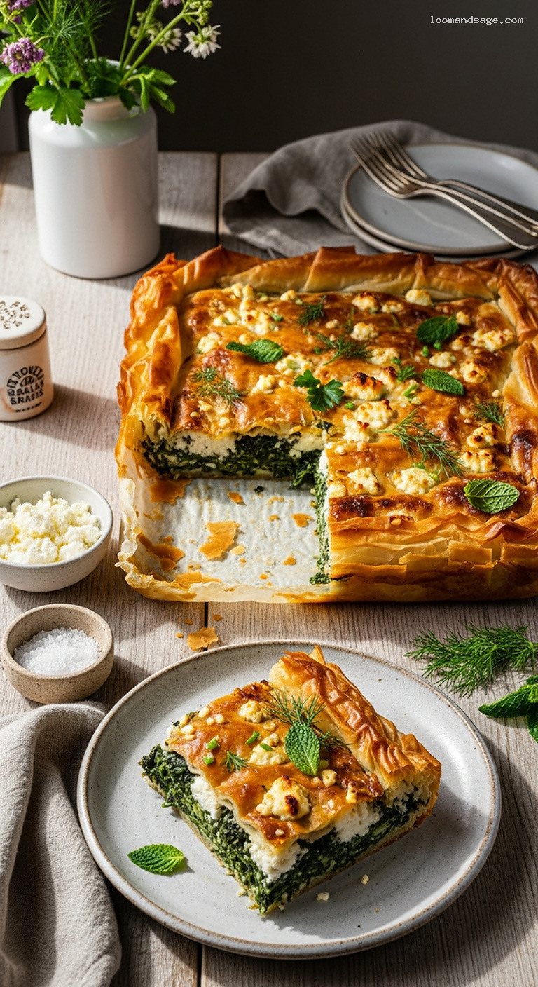 Hortopita: Rustic Greek Wild Greens Phyllo Pie