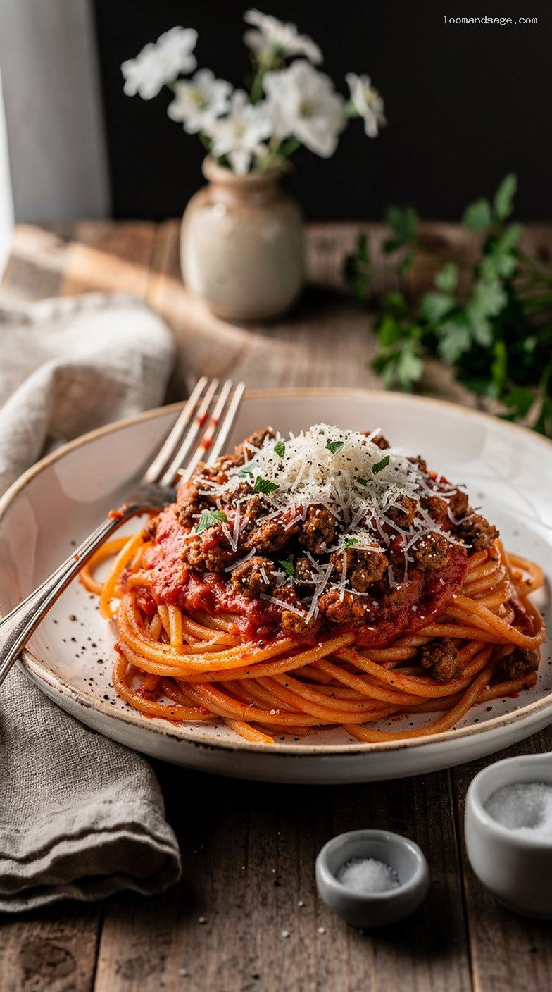 Makaronia Me Kima Greek Spaghetti With Spiced Meat Sauce