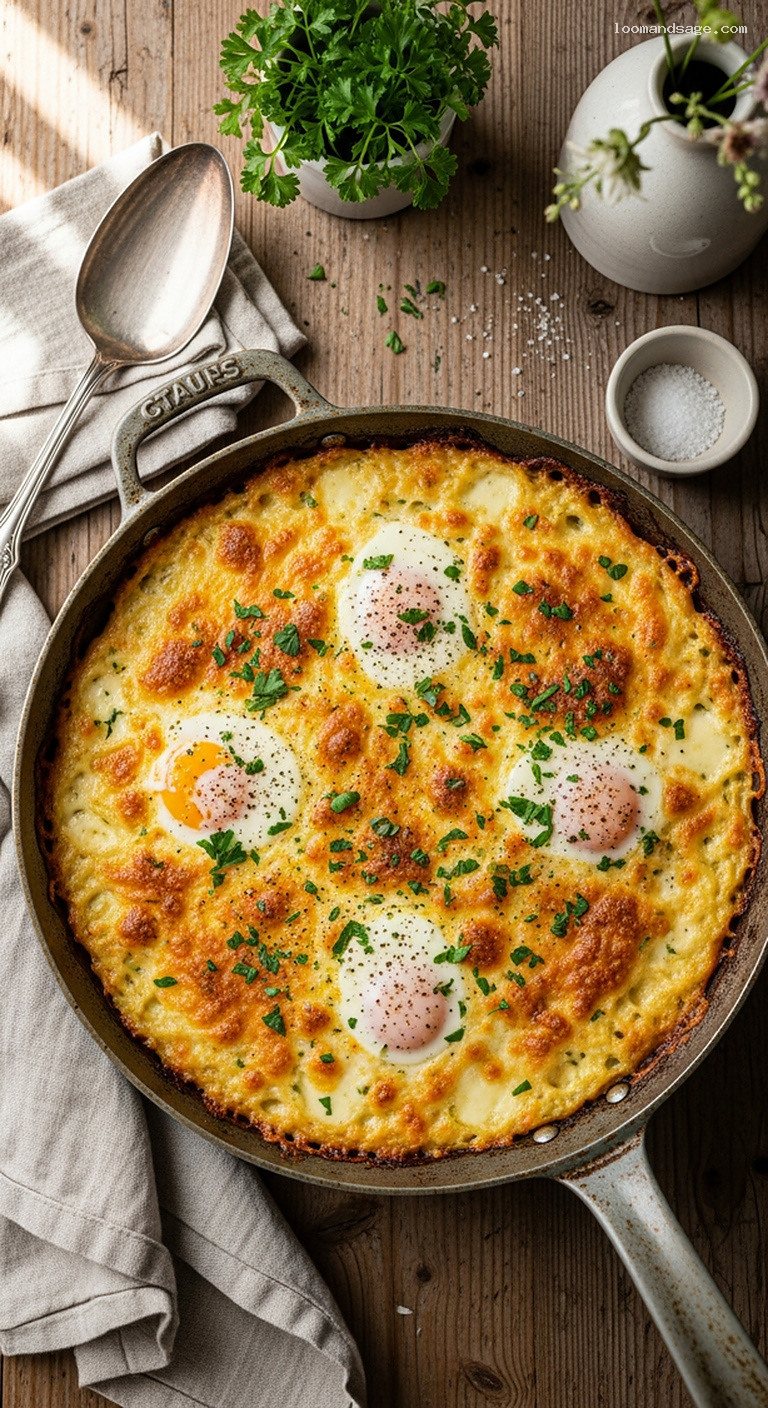 Parmesan Crust Carbonara With Pancetta and Egg Yolk