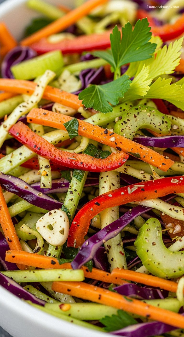 Politiki Lahano Salata: Greek Pickled Cabbage-Carrot Slaw – Closeup