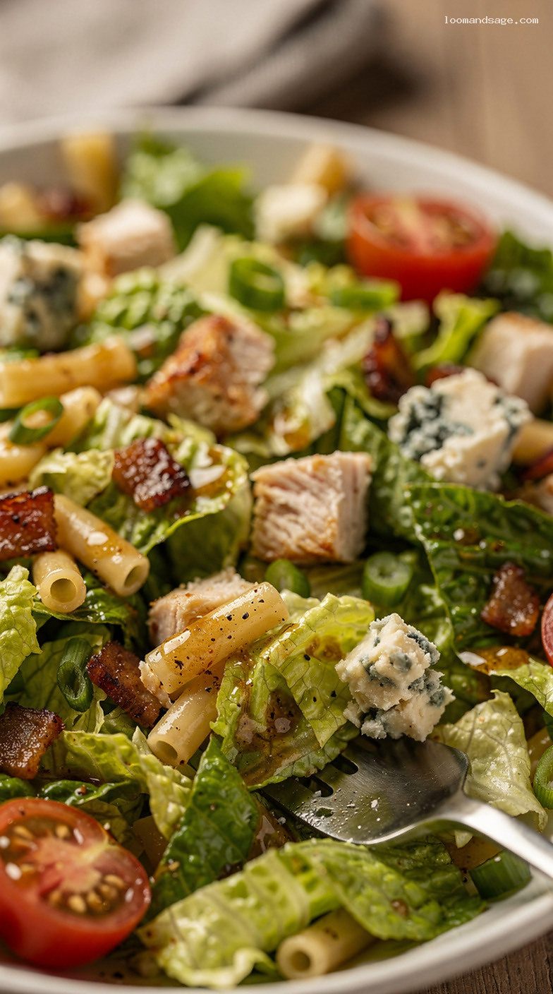 Portillo’s Copycat Chopped Salad With Sweet-Tangy Italian Vinaigrette – Closeup