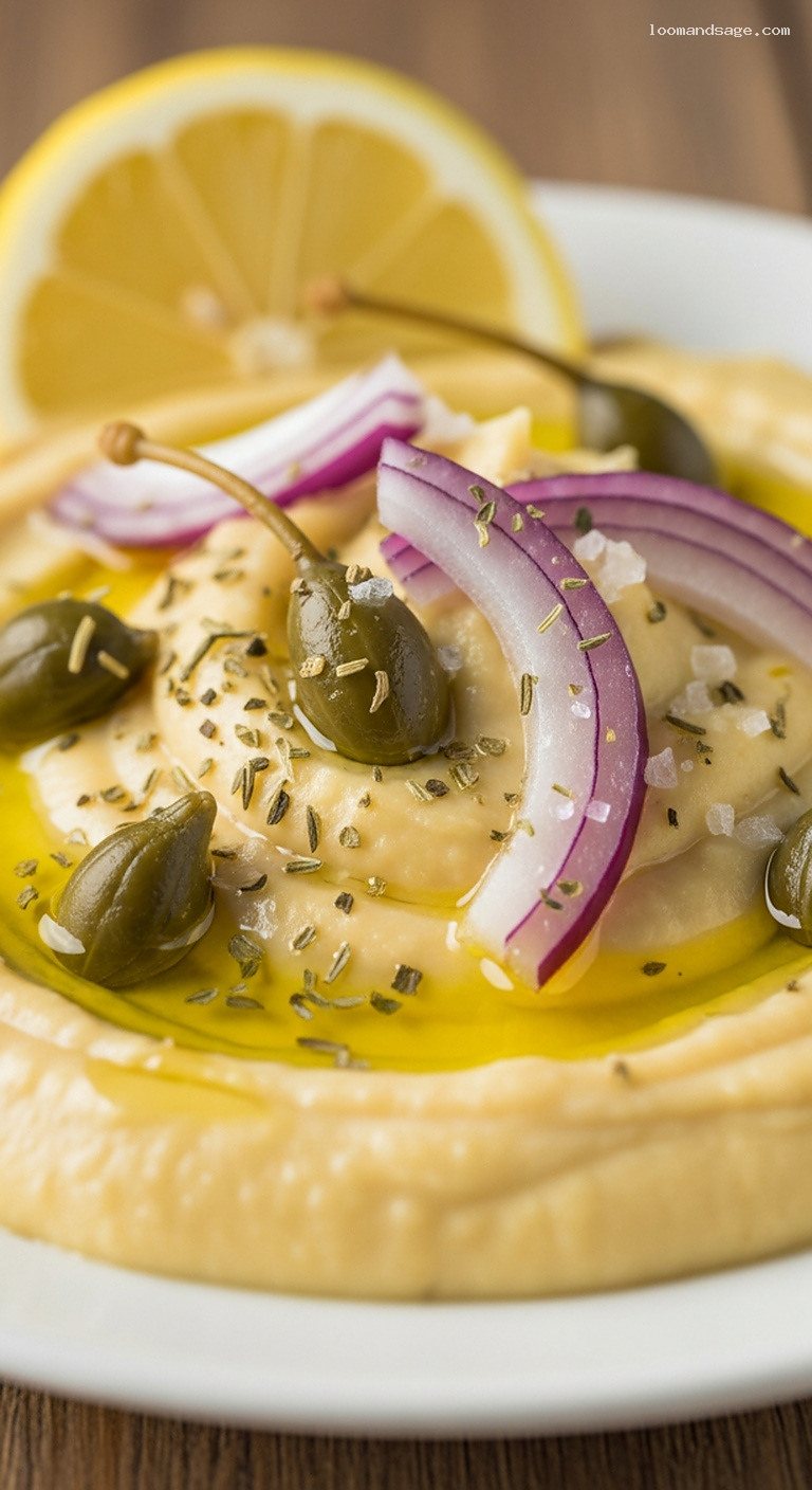 Santorini Fava With Capers and Lemon – Closeup