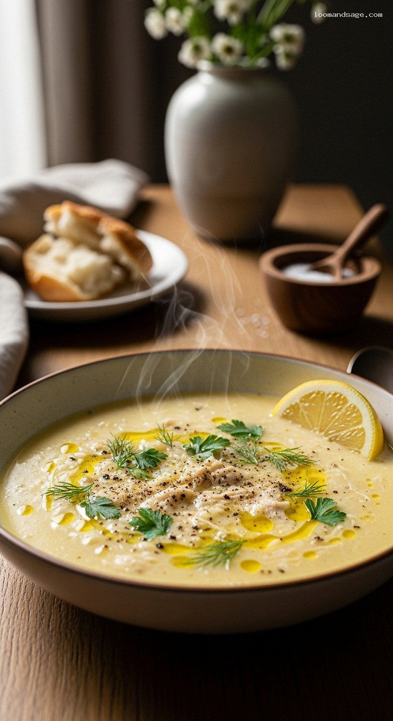 Silky Greek Avgolemono Soup With Lemon and Orzo