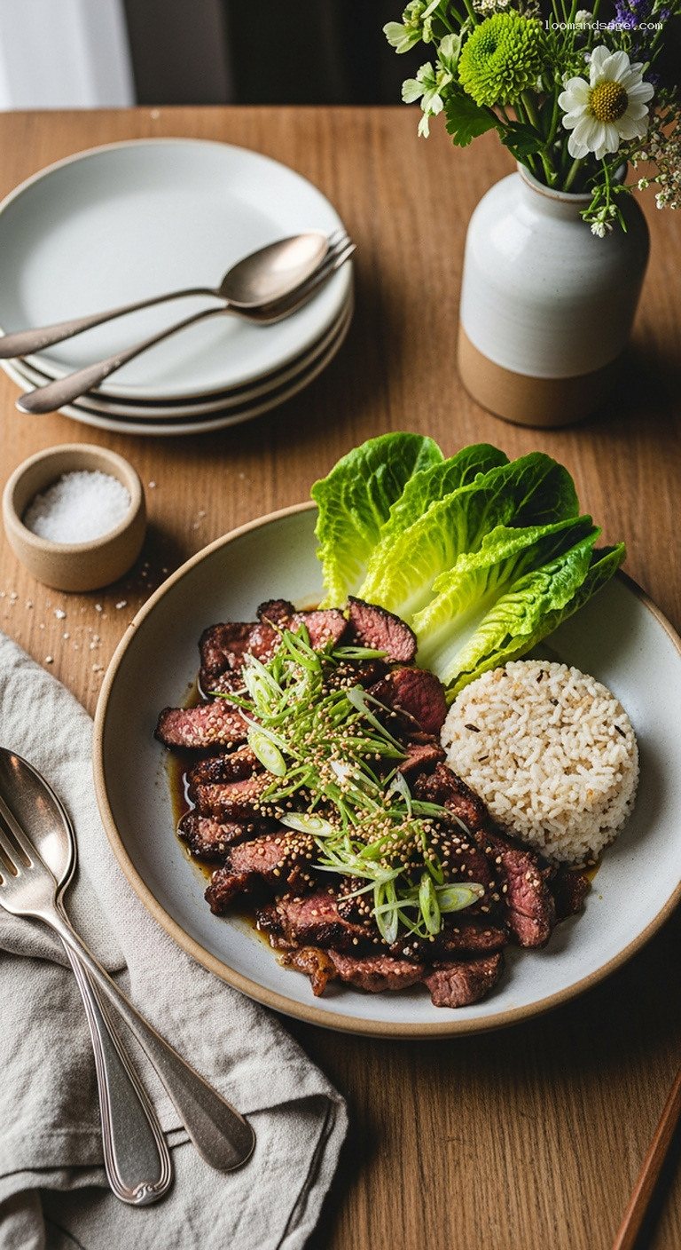 Sweet-Savory Lamb Bulgogi With Pear Soy Marinade