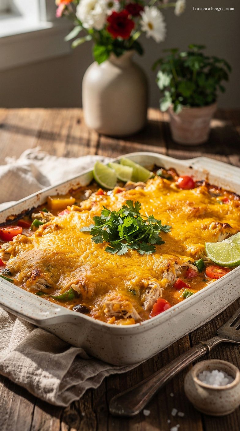 King Ranch Chicken Casserole With Creamy Tex-Mex Sauce